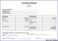 6  Basic Payslip Template Excel