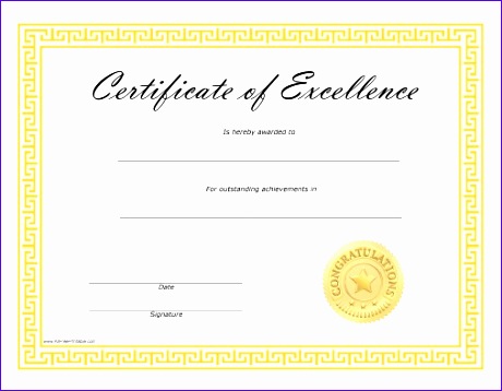 Certificate of Excellence Free Printable AllFreePrintable free printable certificate of excellence