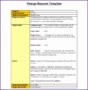 10 Change Control Template Excel