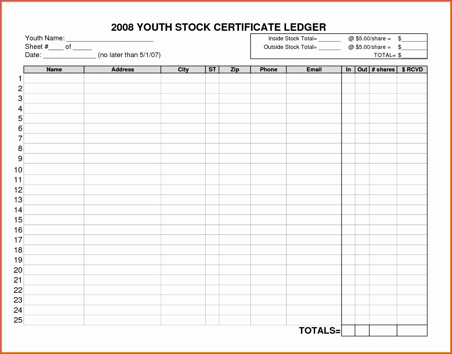 stock ledger template word or excel free 9 stock ledger template job resumes word with regard to stock ledger template 2