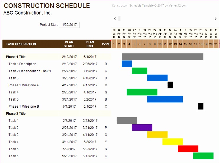 Construction Schedule Template weekly construction schedule template