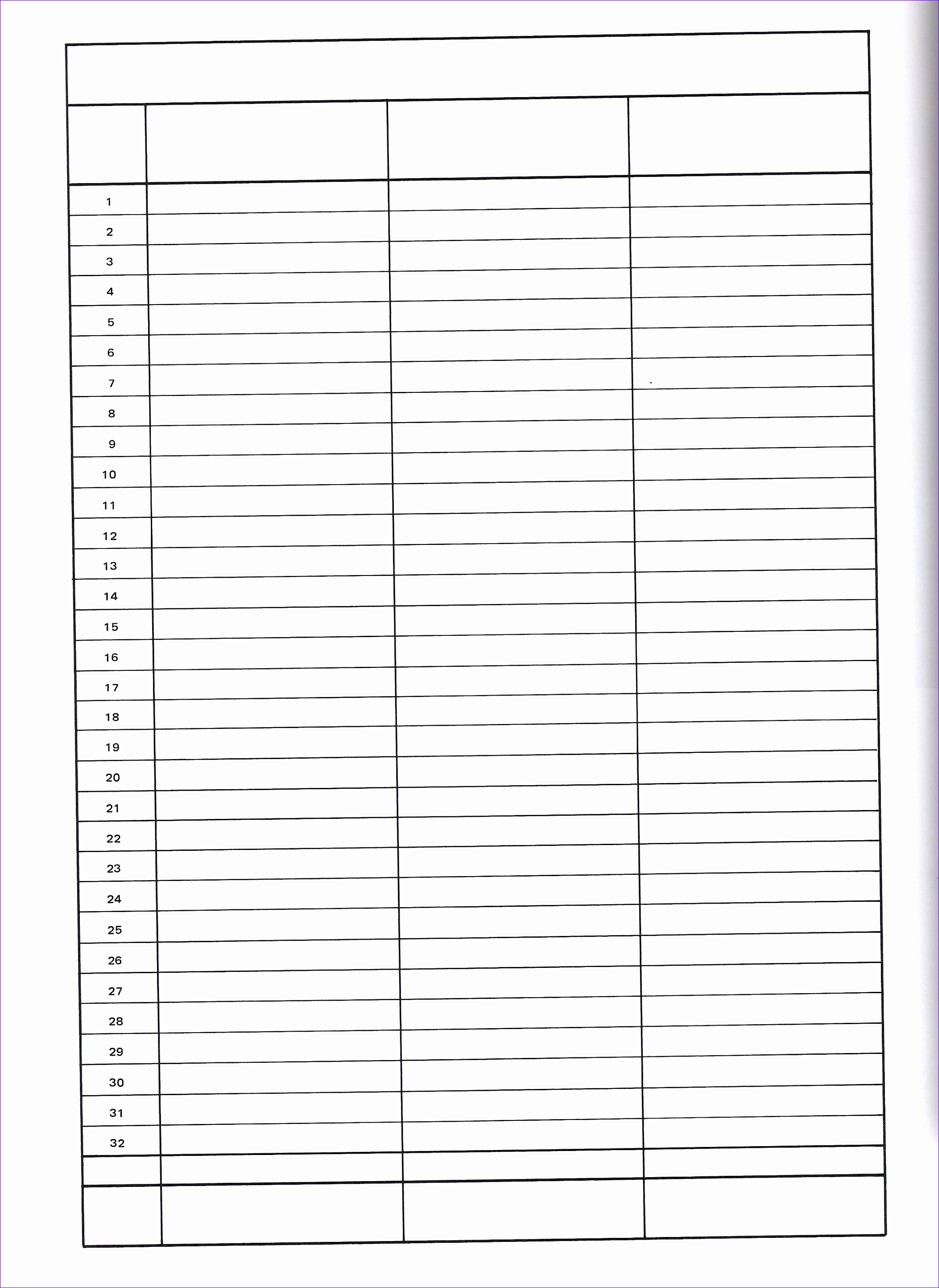 Blank Free Printable Data Collection Sheets