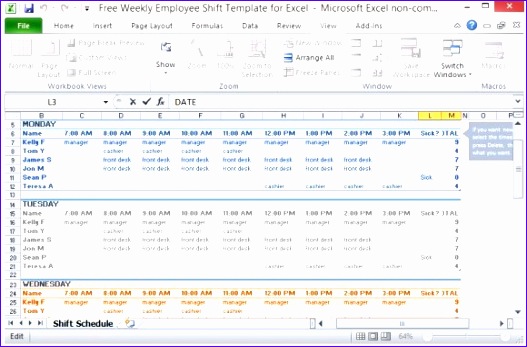 Allows User to Schedule Multiple Employees for Every Day of the Week 580x378