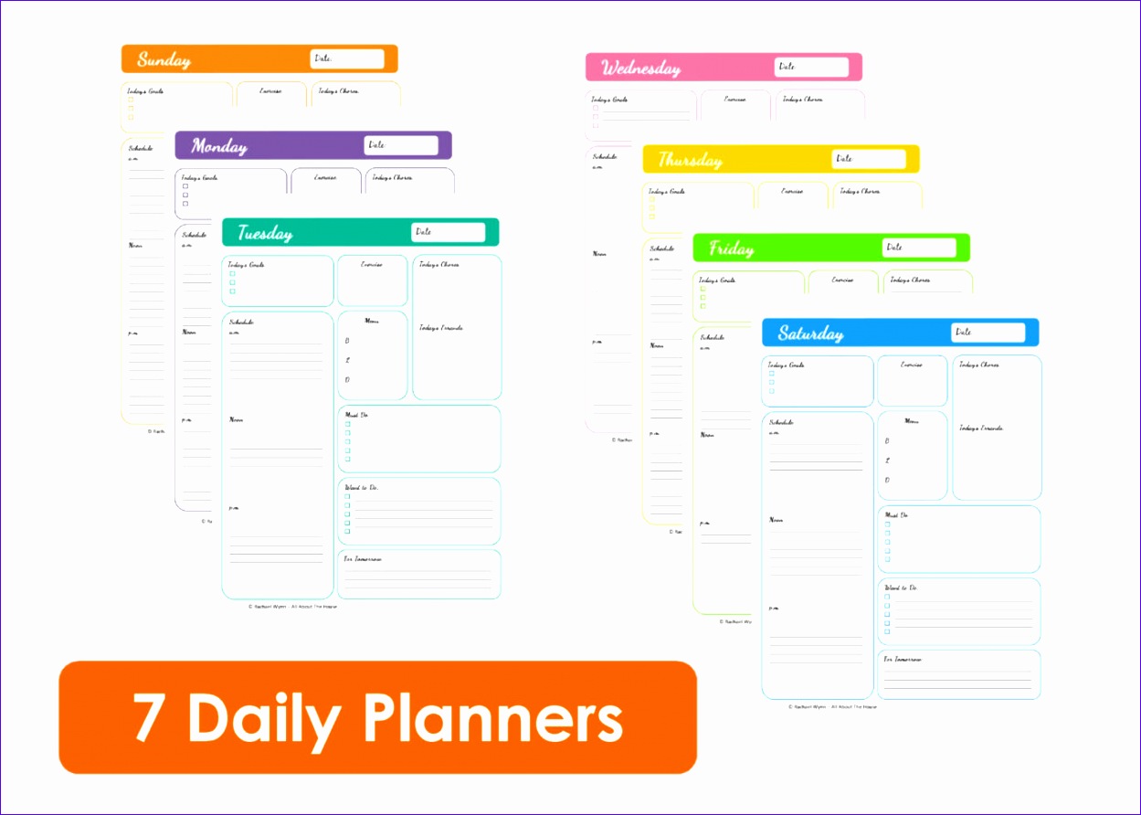 daily time management template