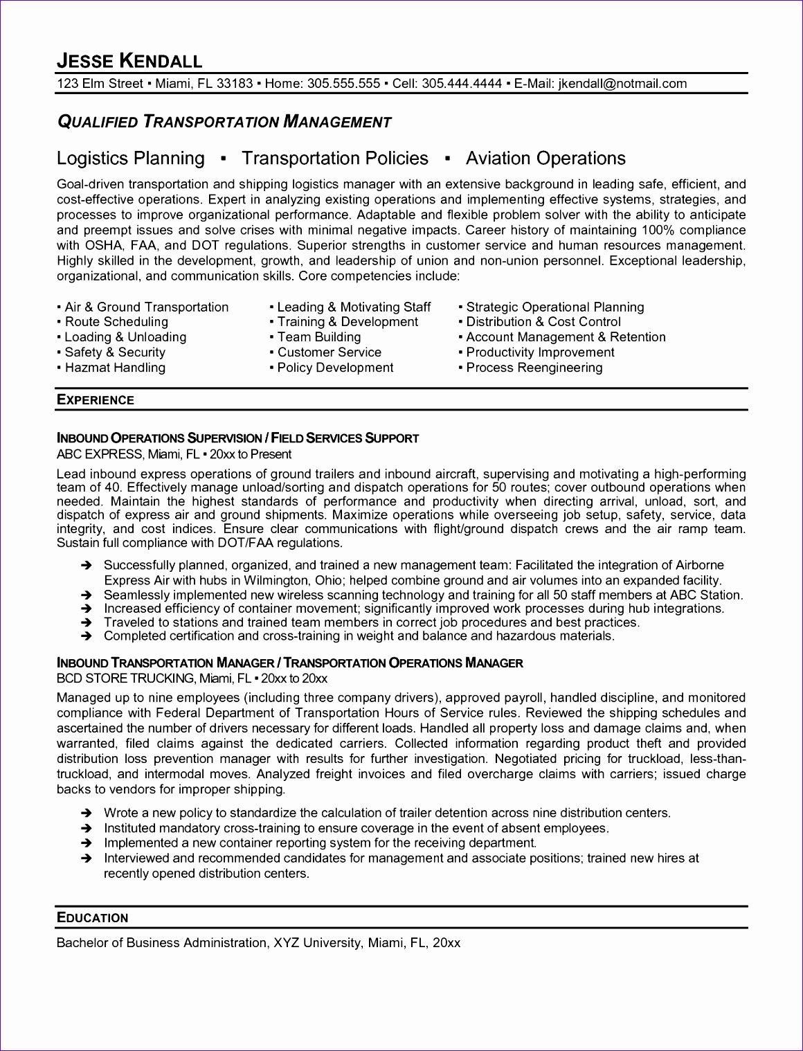 Transportation Resume Exles Logistics Manager Templates Cv Job Description Sles Transport Supply Chain Work