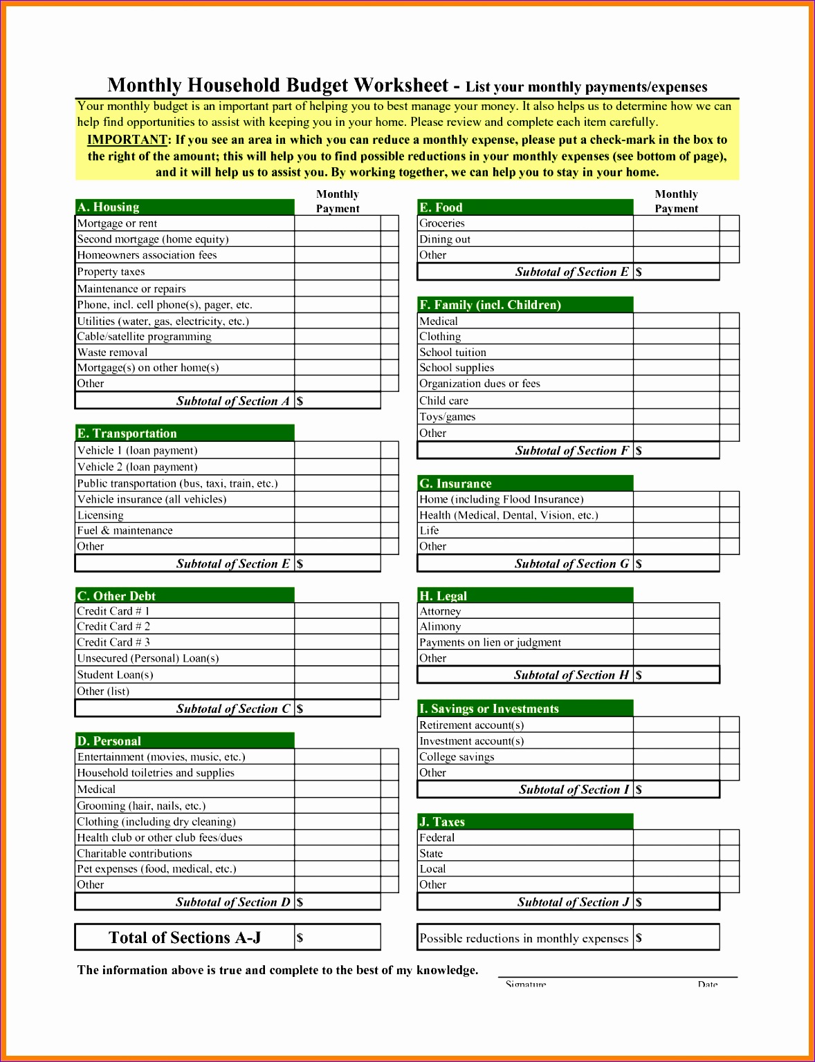 sample household bud spreadsheet monthly bud template 5