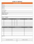 7 Job order form Template Excel
