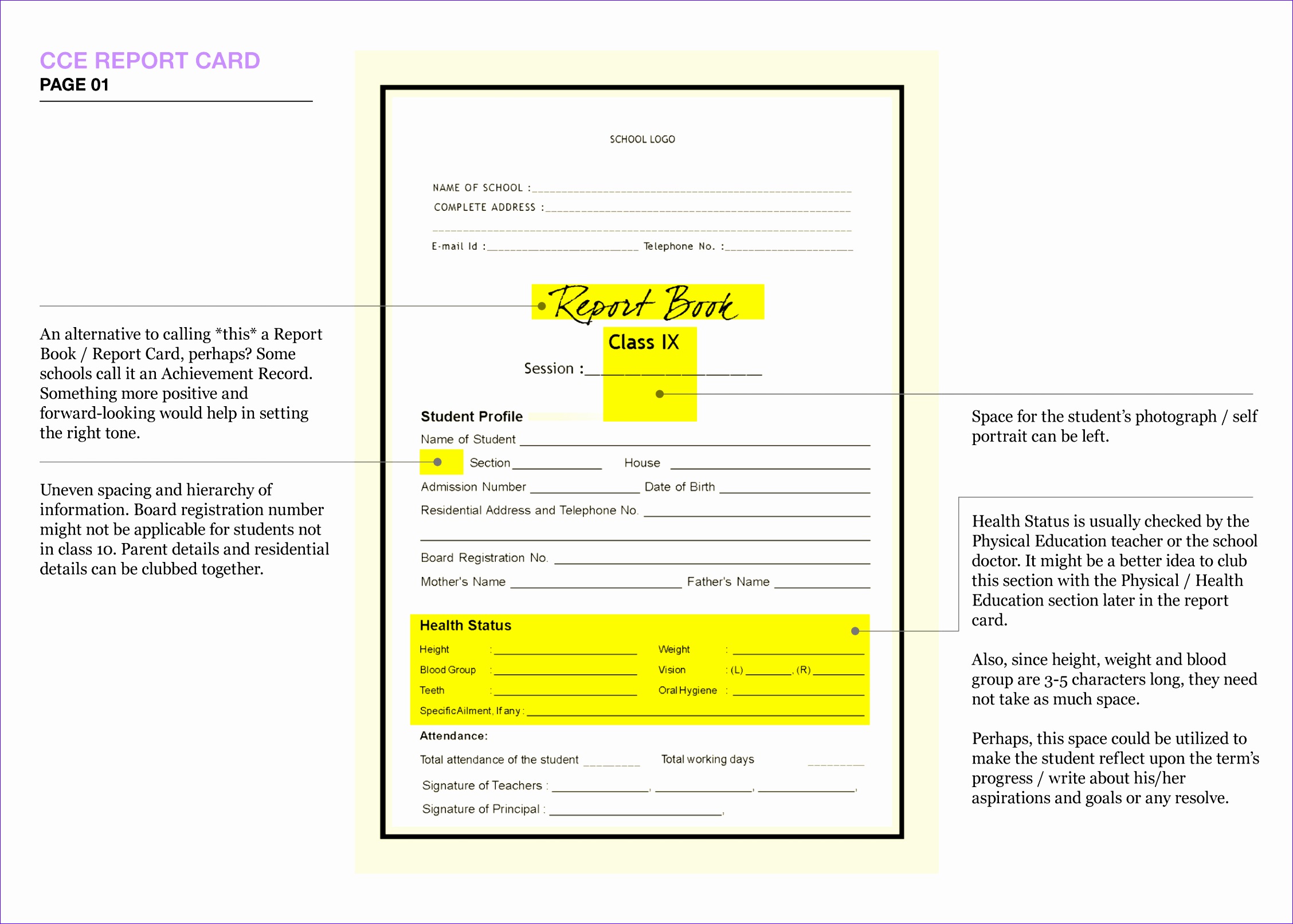 Microsoft Excel Report Card Template