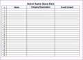 11 Microsoft Excel Sign In Sheet Template