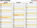 6  Monthly Planning Calendar Template Excel