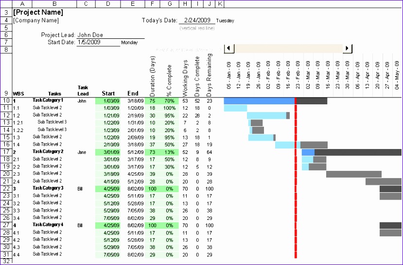 excel gantt chart MF large