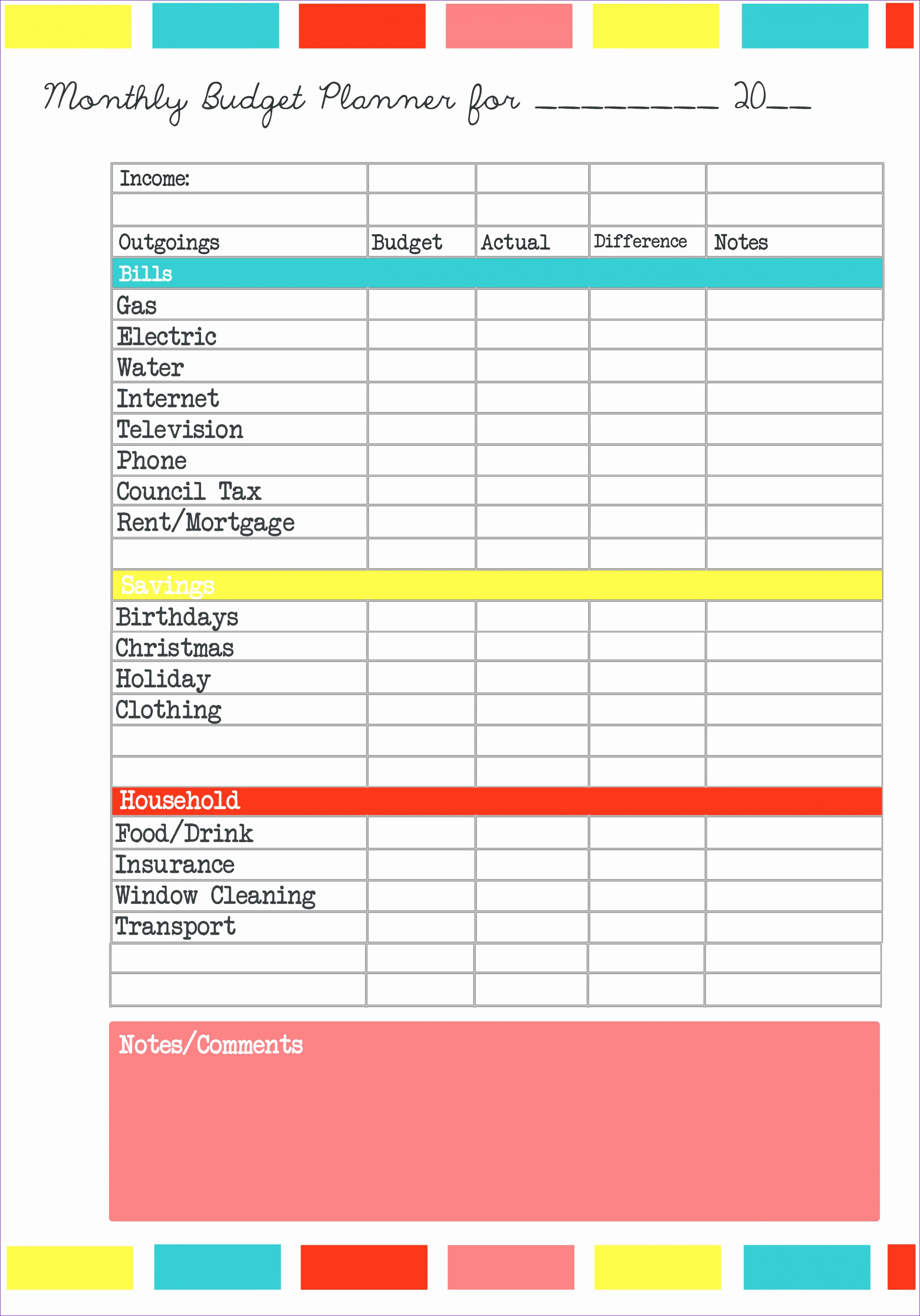 10 Ms Excel Vacation Cost Planner Template Excel Templates Excel