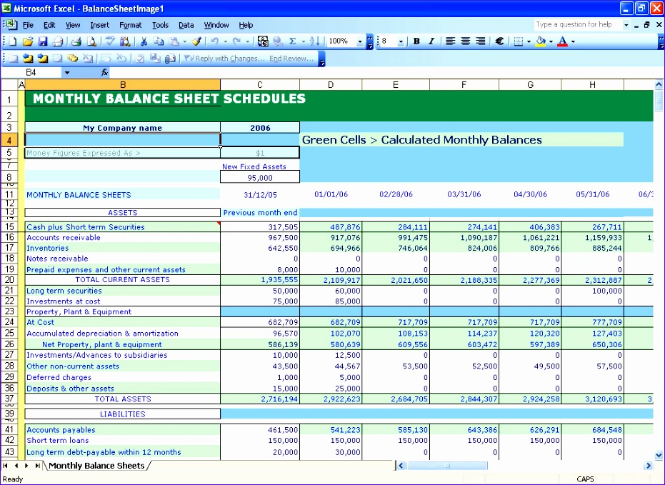 10 Non Profit Balance Sheet Template Excel Excel Templates