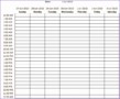 10 One Week Calendar Template Excel