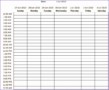 10 One Week Calendar Template Excel