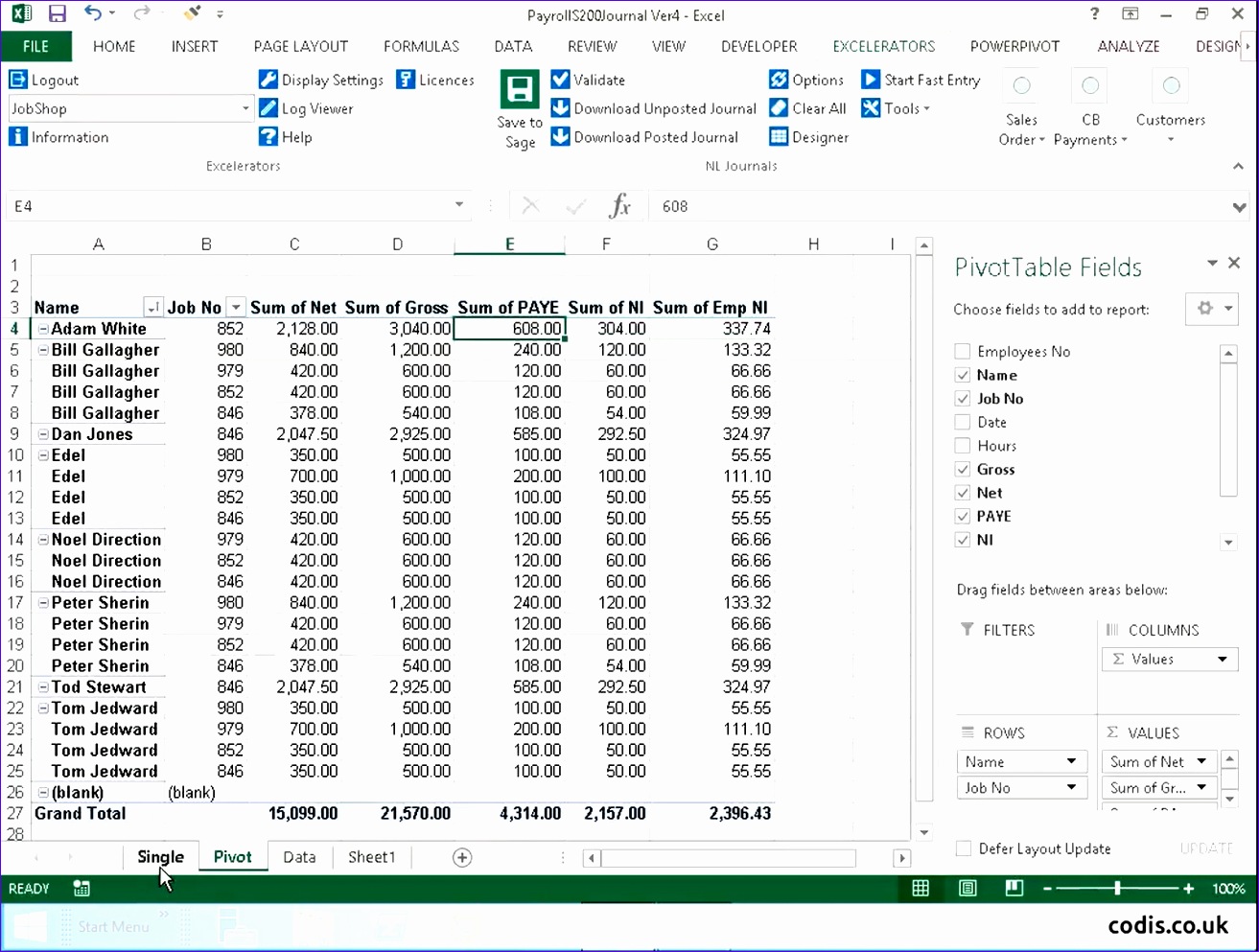 10 Payroll Spreadsheet Template Excel Excel Templates
