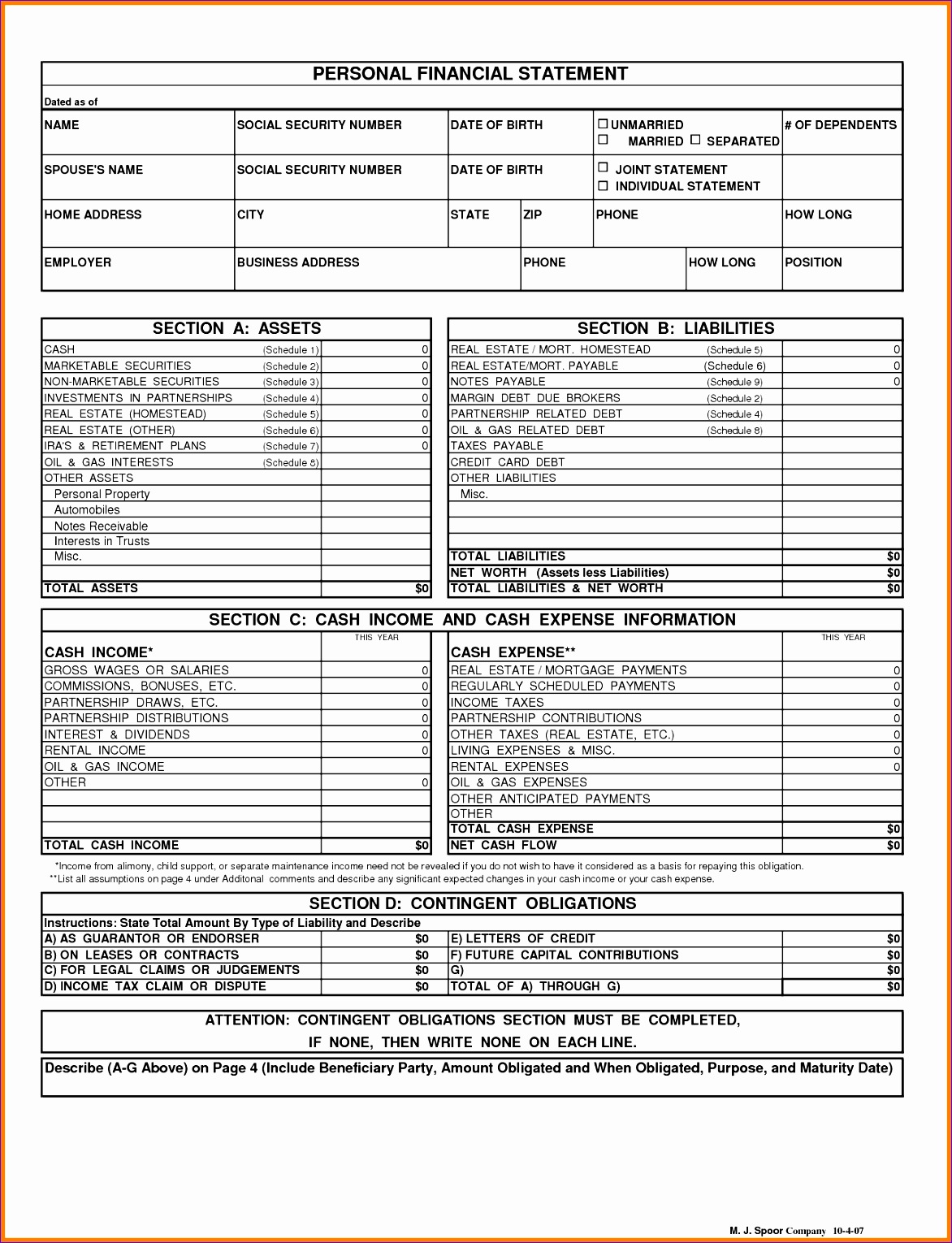 personal financial statements templates personal financial statement template excel zmdstx5b