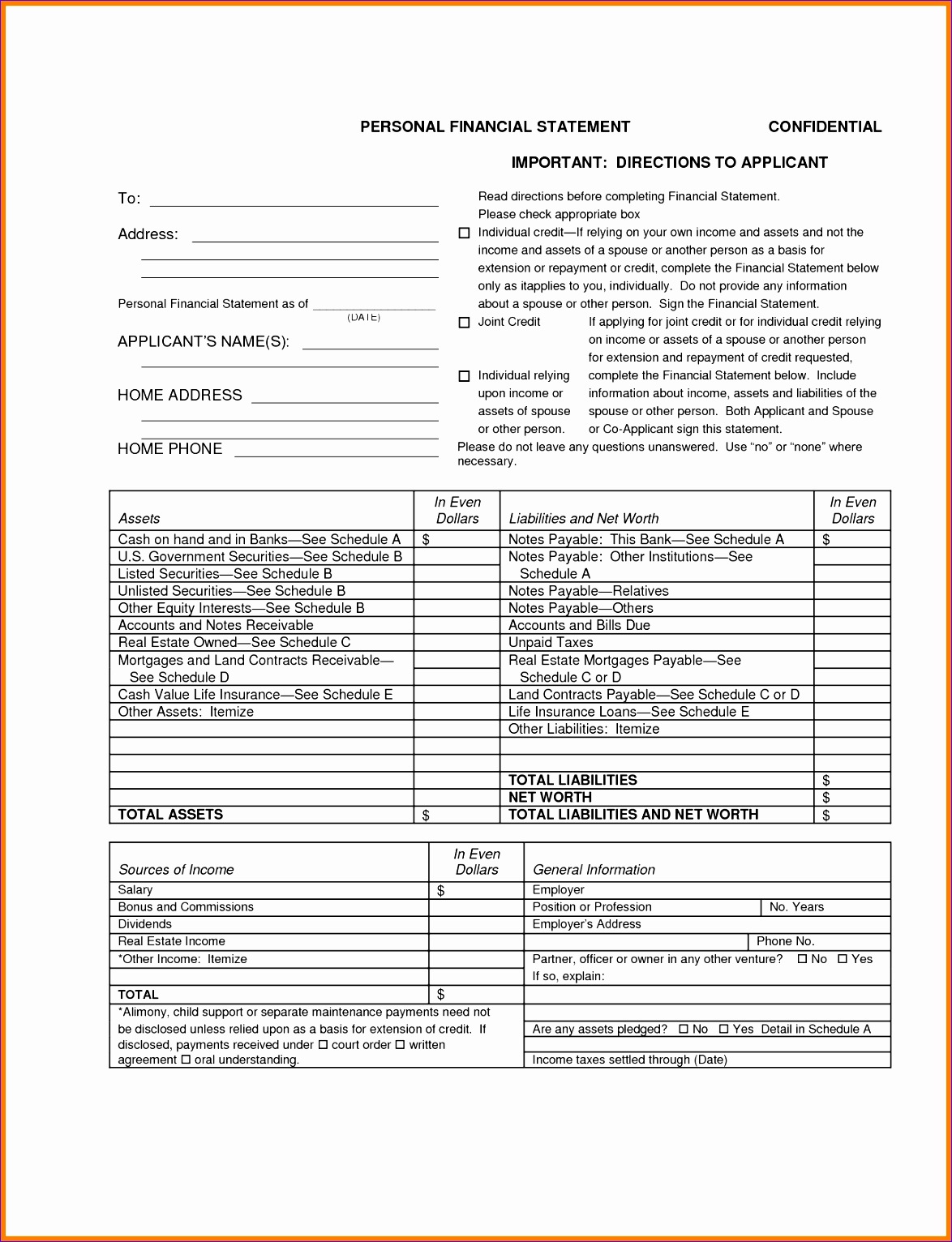 business financial statement template word business financial statement template 1
