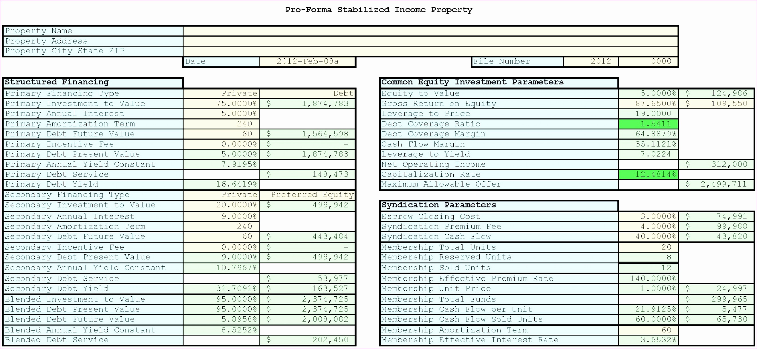 free real estate investment analysis spreadsheet