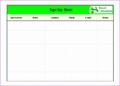 12 Sign Off Sheet Template Excel