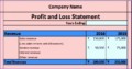 10 Simple Profit and Loss Excel Template