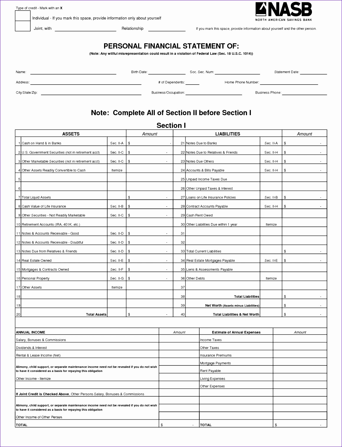 personal financial statement excel template ibza0aa4