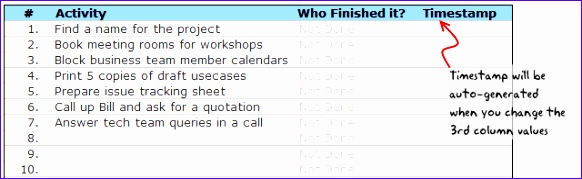 project tracking todo list template