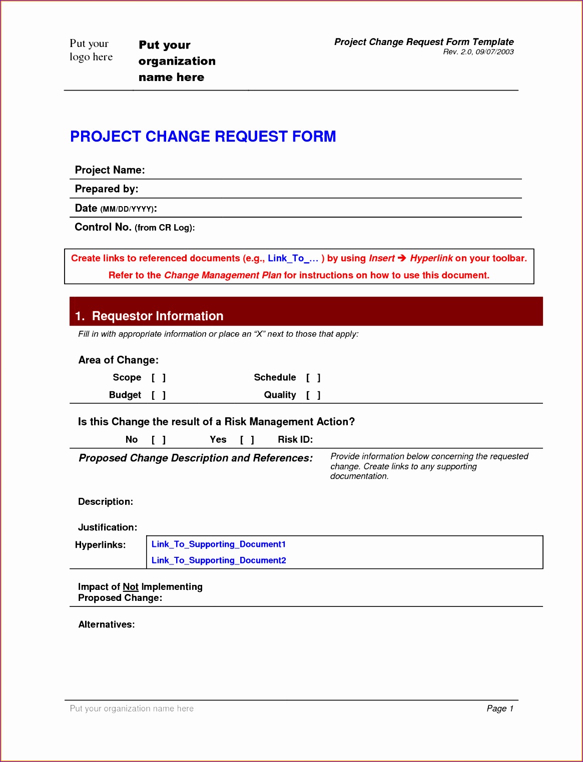 request form template