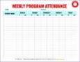 7 Weekly attendance Sheet Template Excel