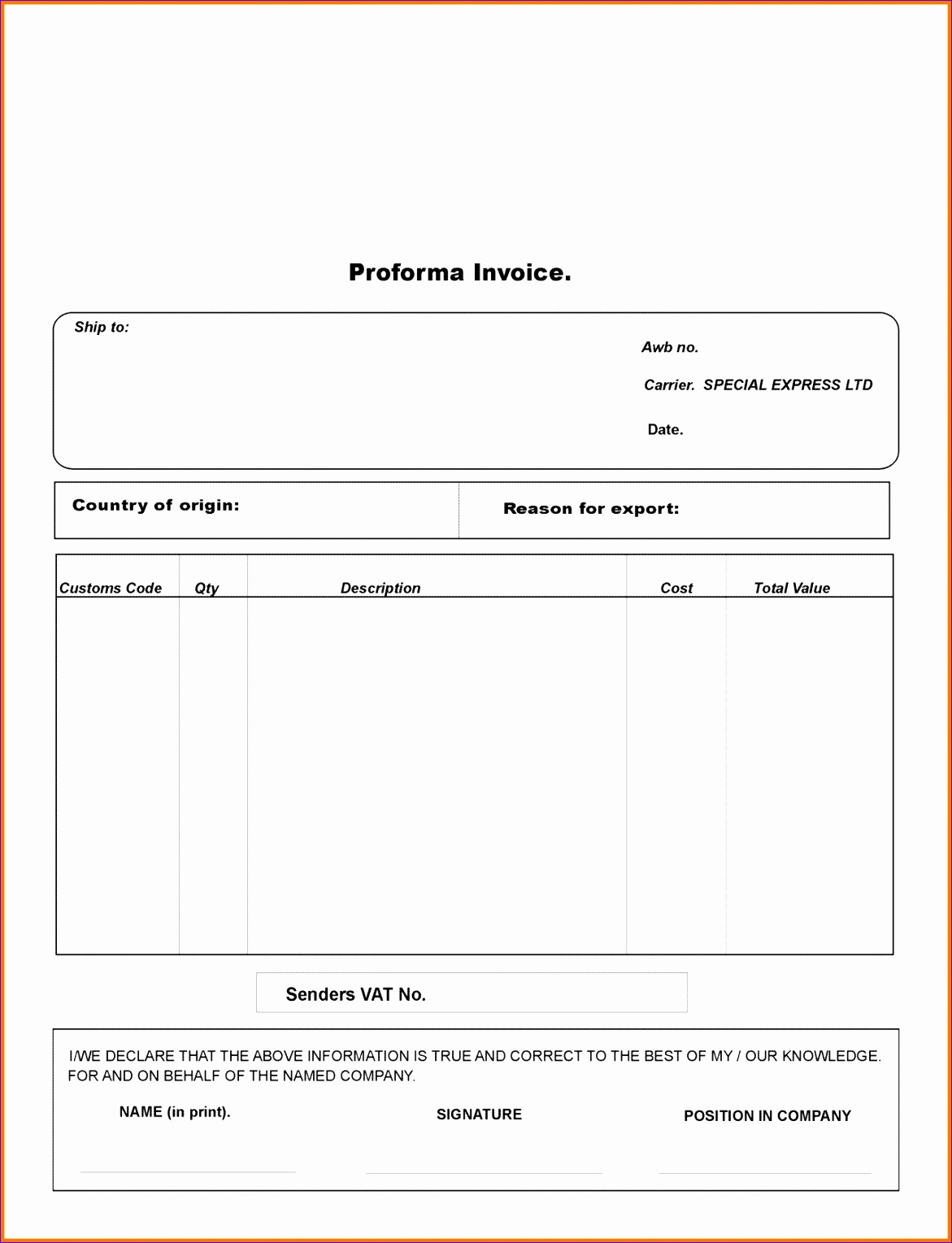 blank proforma invoice 372 invoice templates 11711529