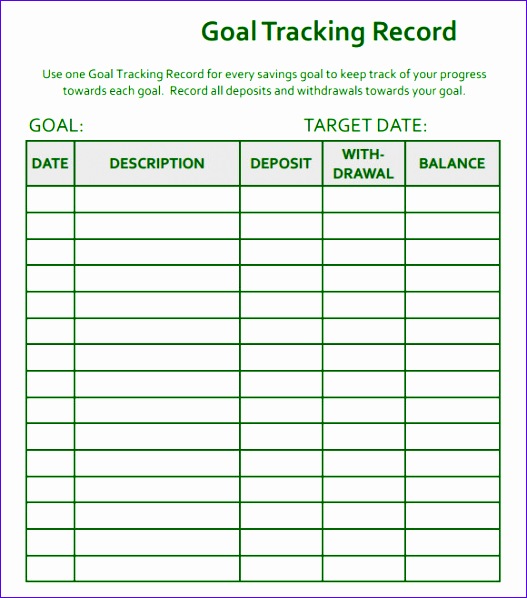 goal tracking template 527598