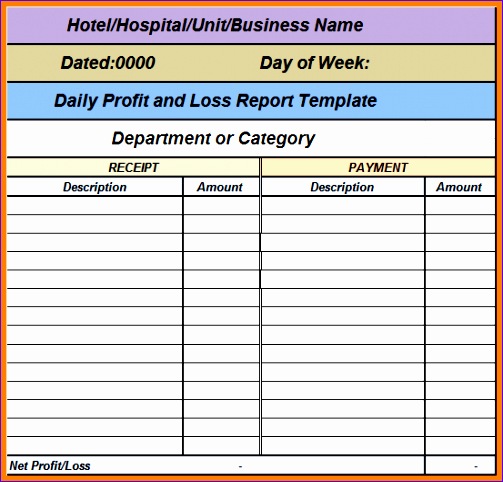 7 daily purchase report format in excel