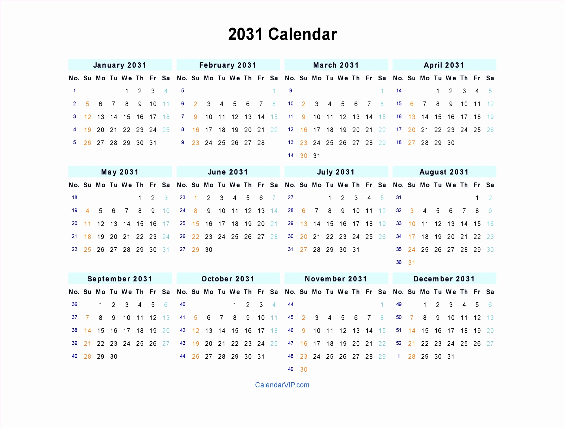2031 calendar 18631413