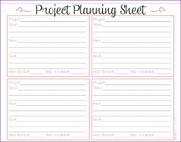 post printable project planner template 6001 582458