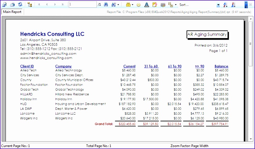 invoice aging report excel template 1350