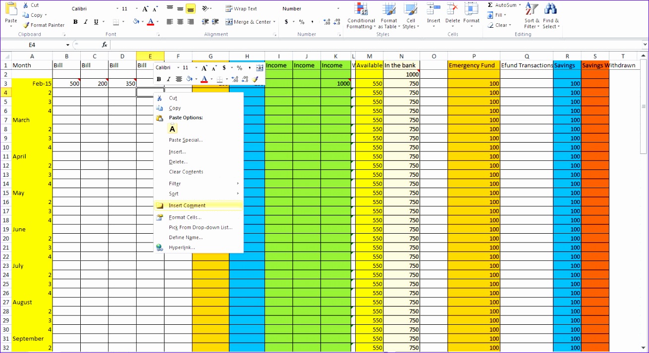 keeping track of bills spreadsheet 1310713
