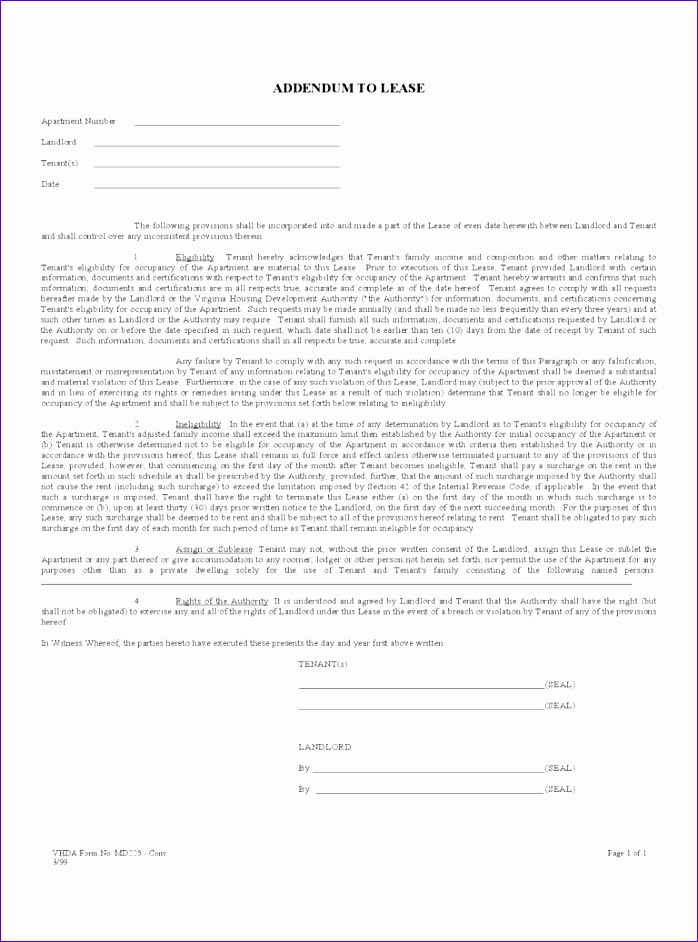 lease addendum form 698942