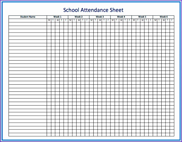 attendance excel template 616483