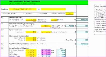 individual employee cost calculation 409220