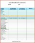 10 Budget Sheet Excel Template