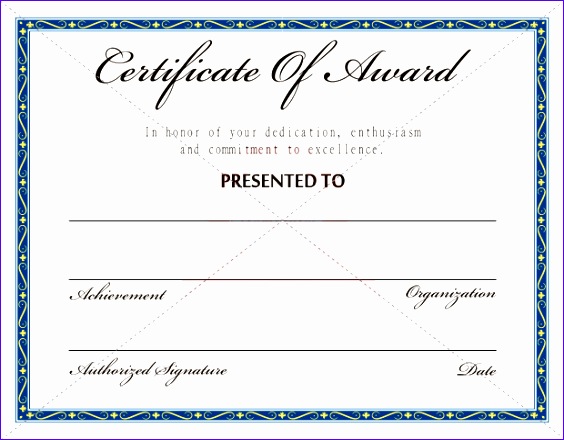 free award certificate template samples 564440