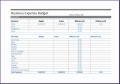 12 Business Expense Excel Template