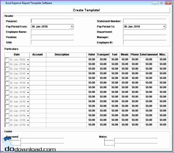 excel expense report template free 227 582512
