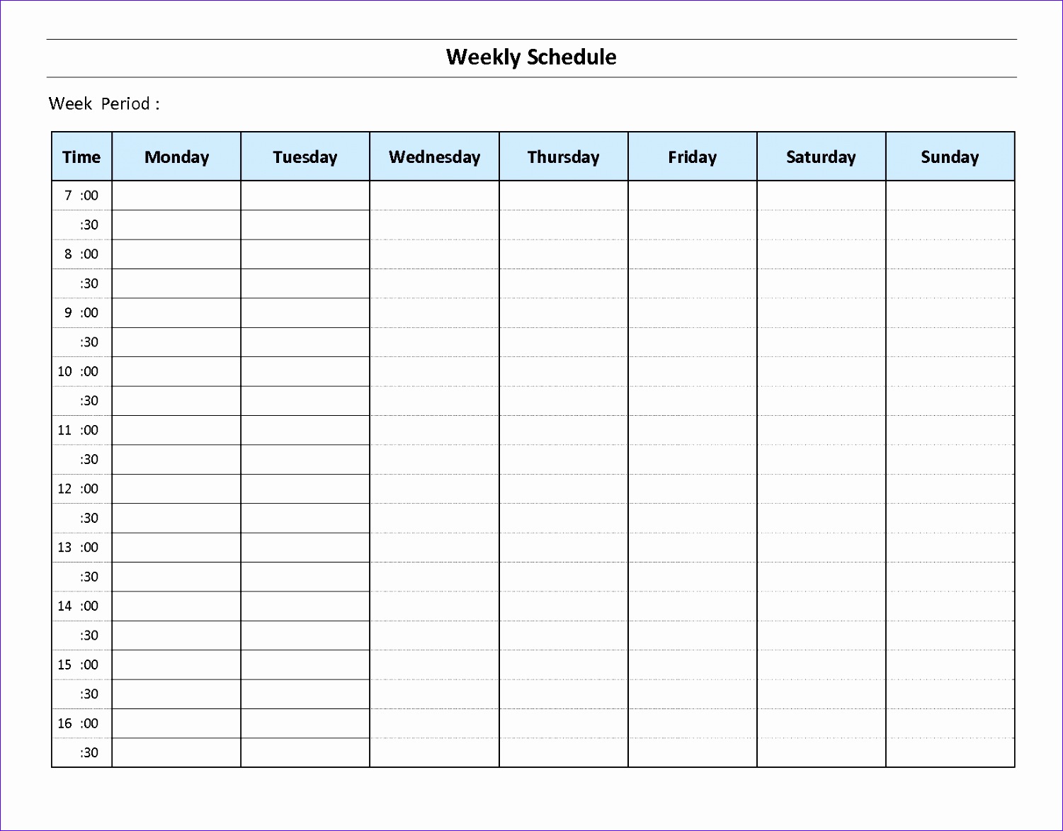 excel hourly schedule template worksheet format and example template 15011173
