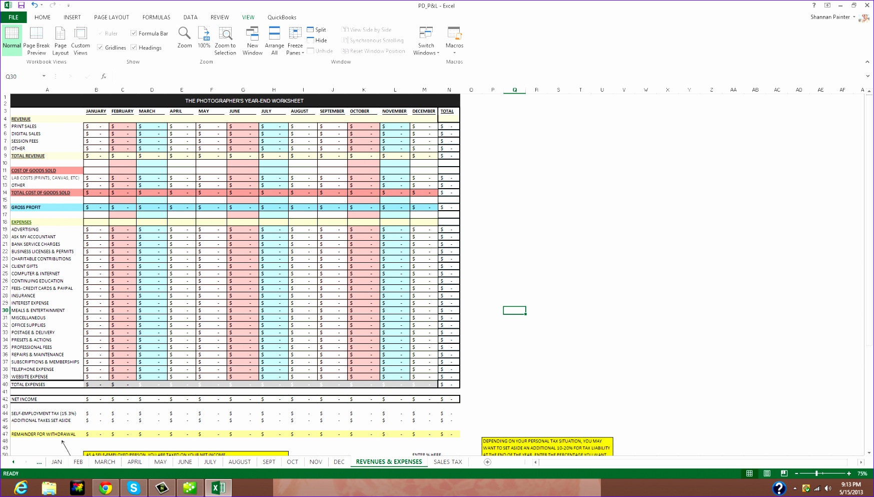 client tracking spreadsheet