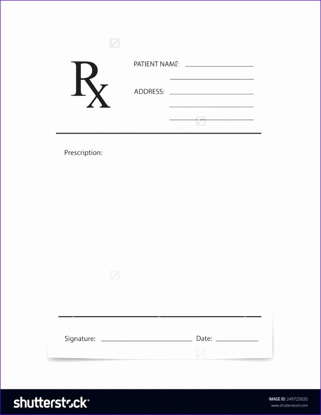 blank doctor prescription template