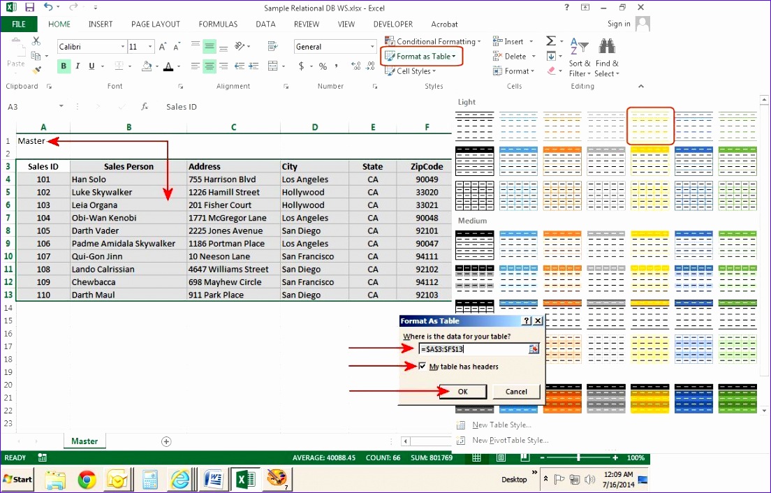 how to create relational databases in excel 2013 1104706