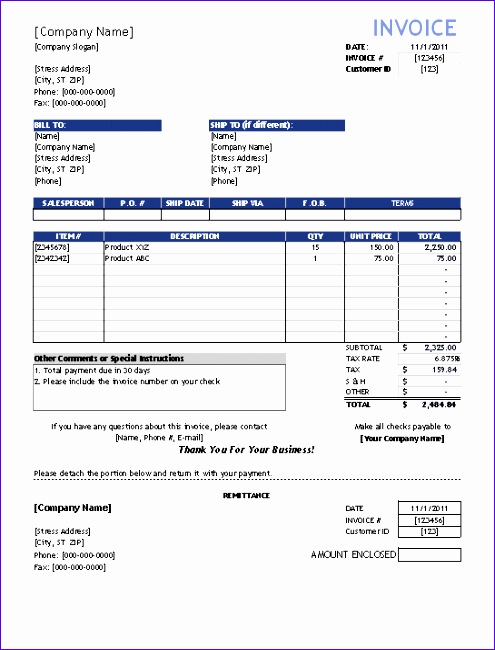 car sales invoice template excel 1407