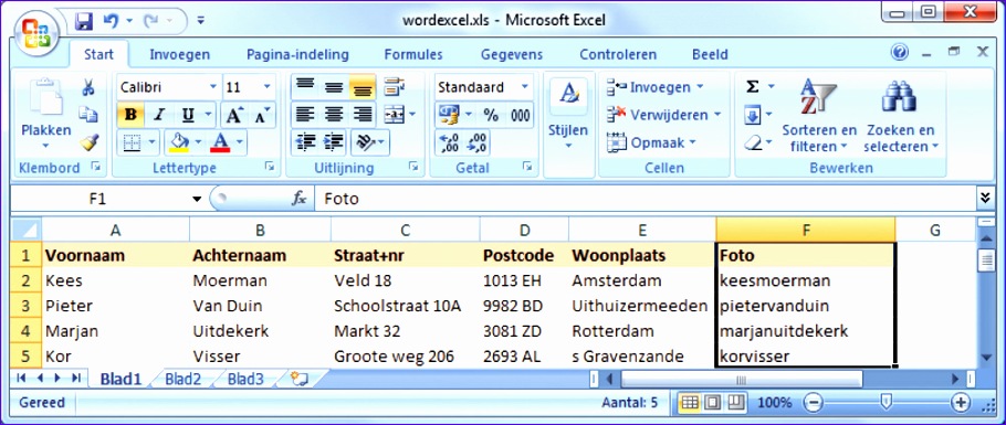 van excel naar word 910385