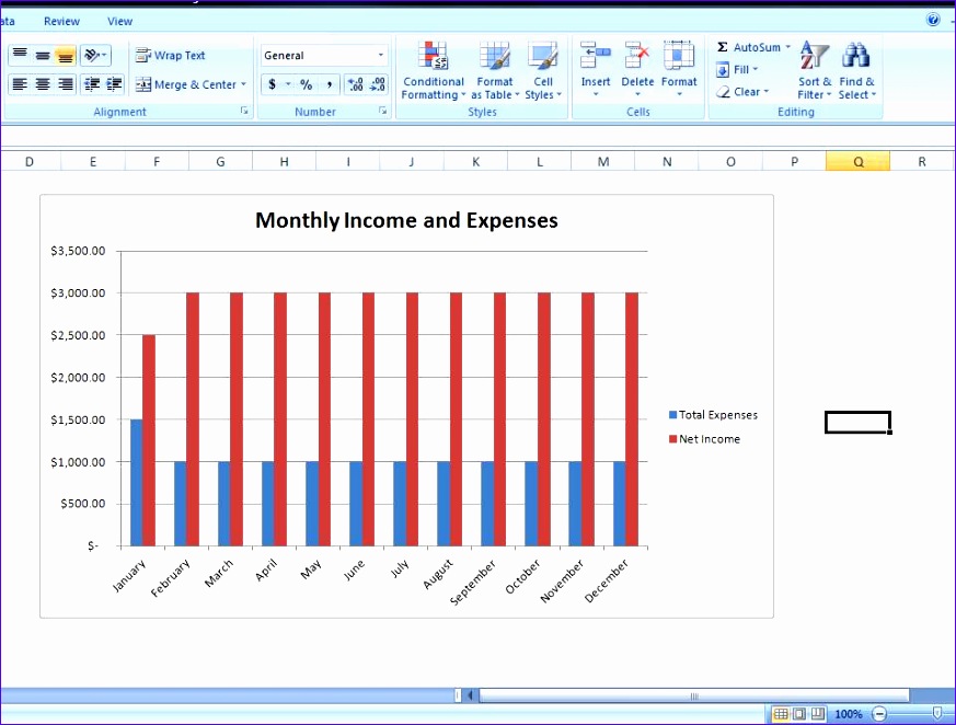 bud chart template personal expense tracker spreadsheet 873662